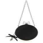 Self-Portrait Clutch Satin Oval