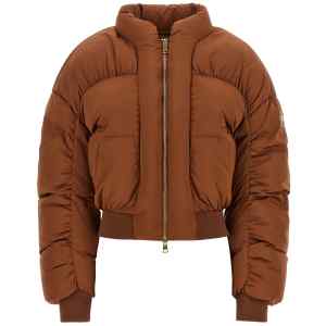 Elisabetta Franchi Down Jacket With Curled Sleeves