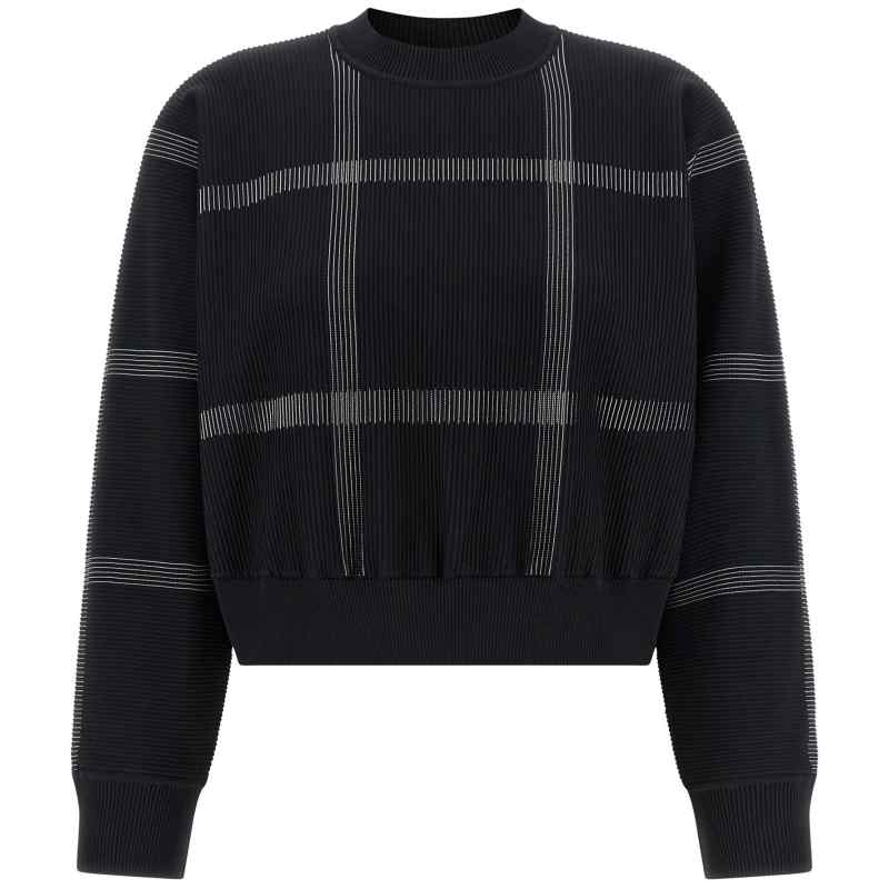 Pleats Please Issey Miyake Crossing Knit Sweater
