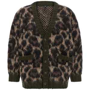 R13 Animal Print Cardigan