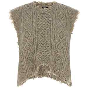 R13 Boyfriend Cable Vest