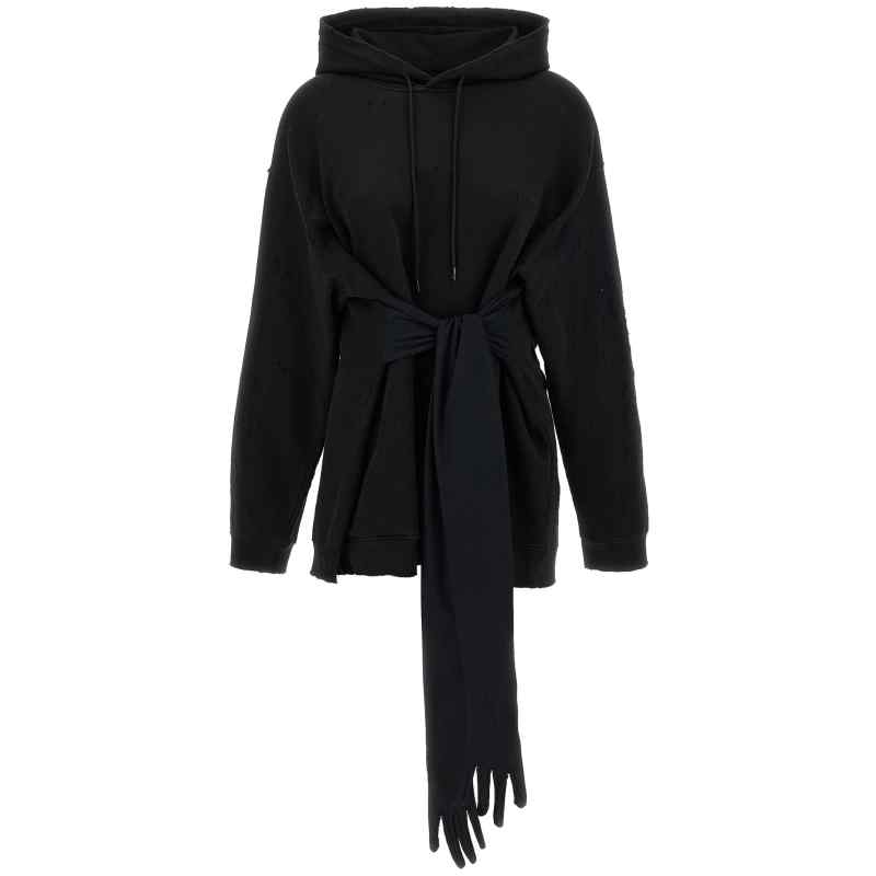 S52DA0083M25025900_01_M_2026-01-09T10-39-47.357Z Mm6 Maison Margiela Hoodie Dress With Gloves