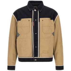 Dsquared2 Two-material Denim Jacket