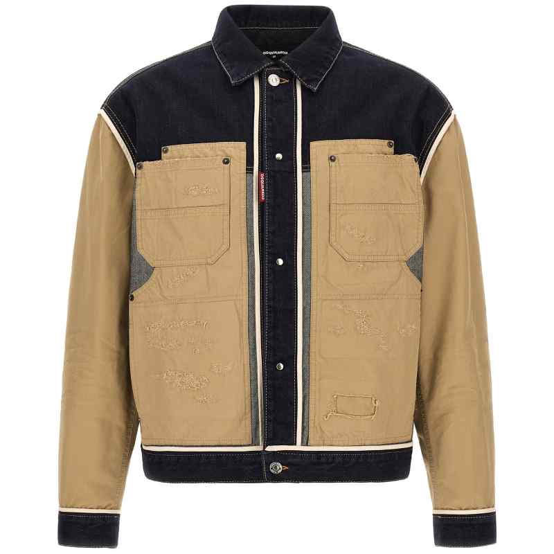 S74AM1726D30011470_01_M_2026-08-26T09-19-51.926Z Dsquared2 Two-material Denim Jacket