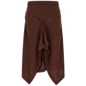 Lemaire Button Asymmetrical Skirt