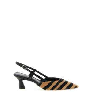 Stuart Weitzman Vinnie Pony Hair Slingbacks