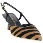 Stuart Weitzman Vinnie Pony Hair Slingbacks