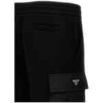 Prada Nylon Insert Cargo Joggers