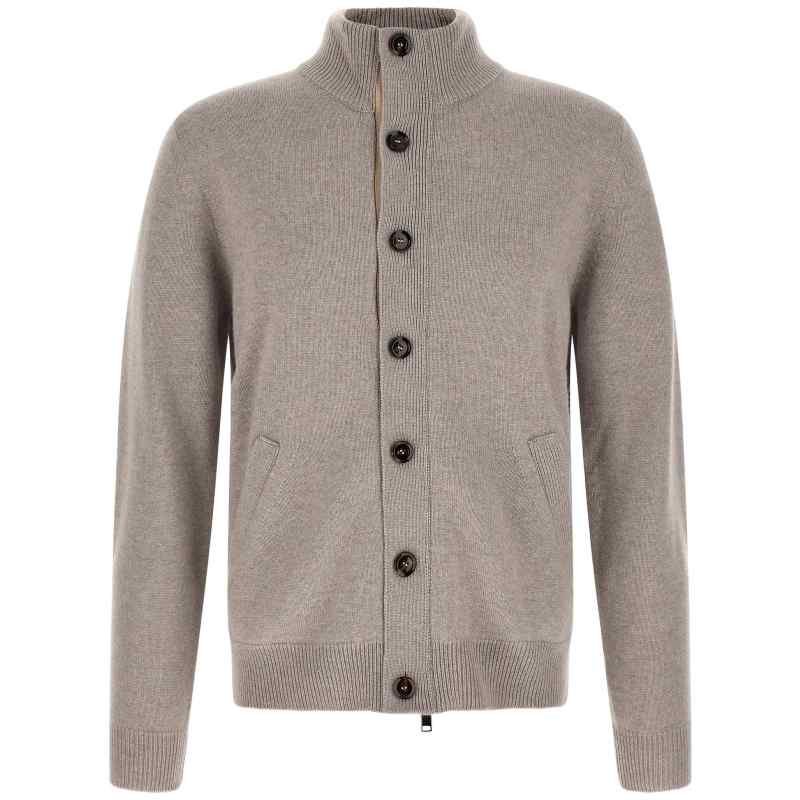 UMIF0LO2K061600_01_M_2026-08-21T09-09-51.135Z Brioni Cardigan With Price List Collar