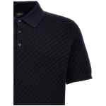 Brioni Woven Knit Polo Shirt