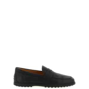 Tod's Hammered Leather Loafers