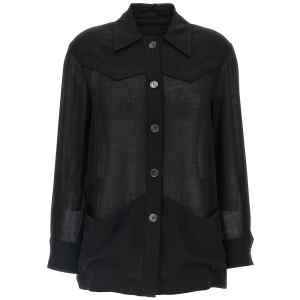 Ferragamo Semi-sheer Wool Jacket