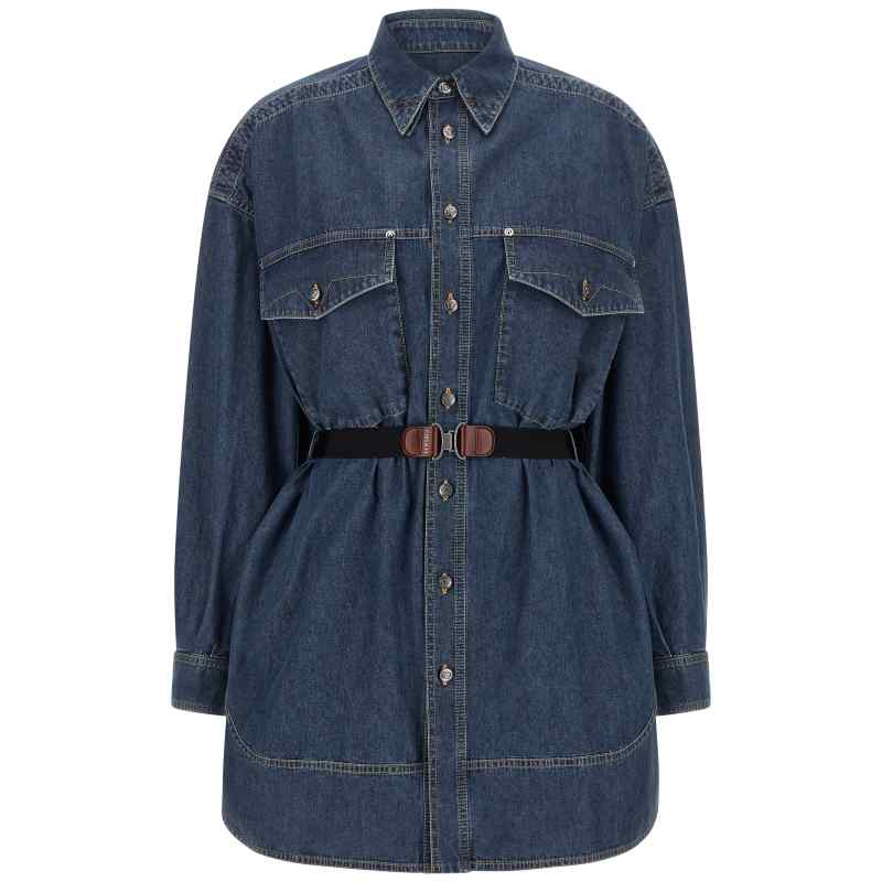 Versace Chambray Denim Dress