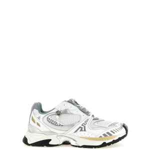 Versace Icaro Mesh And Leather Fabric Sneakers