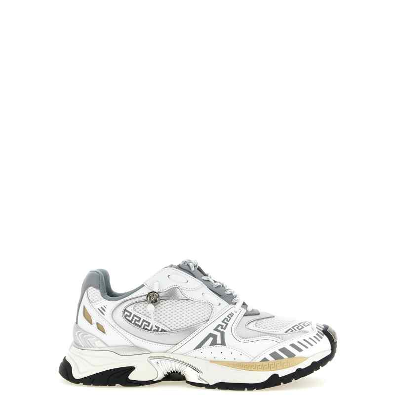 10261881A191066ED9K_01_M_2026-07-31T08-42-25.07Z Versace Icaro Mesh And Leather Fabric Sneakers