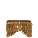 Pinko Con Frange Suede Belt