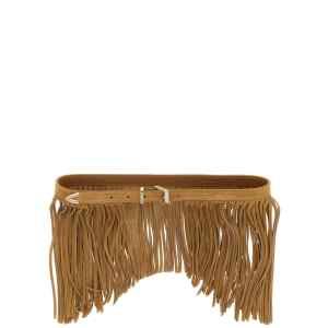 Pinko Con Frange Suede Belt