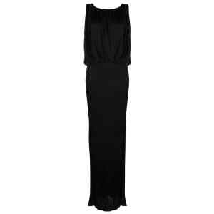 Saint Laurent draped sleeveless jersey dress
