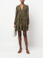 Mmk Printed midi dress