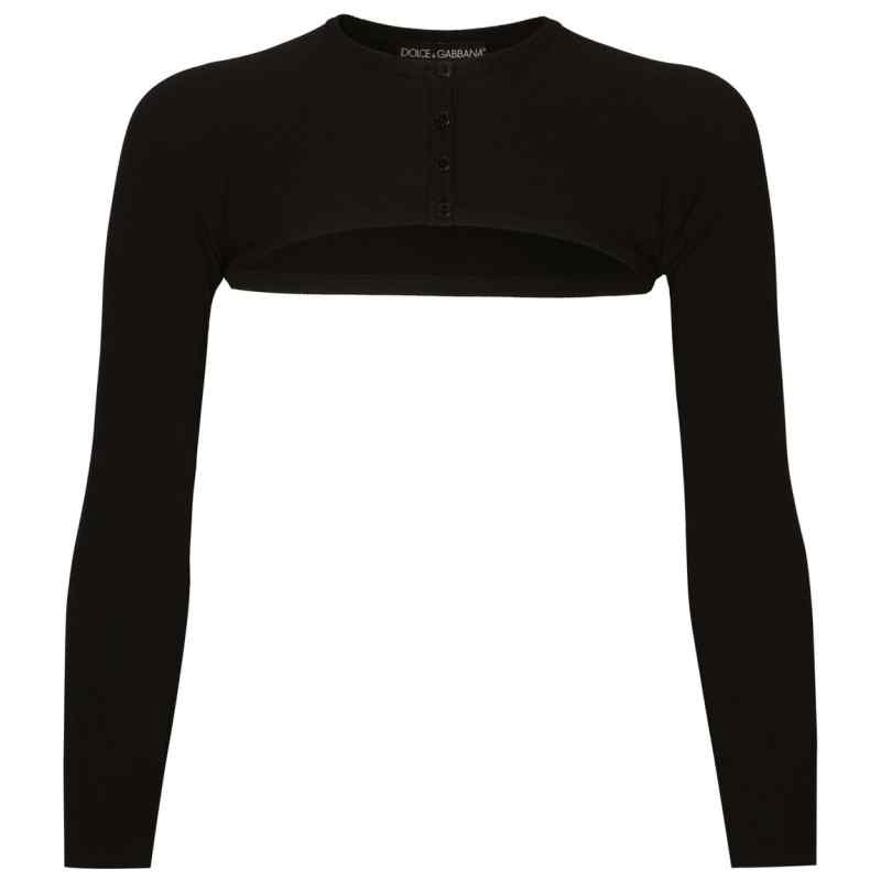 110080682-33s-dolcegabbanafashion-fxk60tjfmb6n0000 Dolce & Gabbana cropped button-fastening cardigan