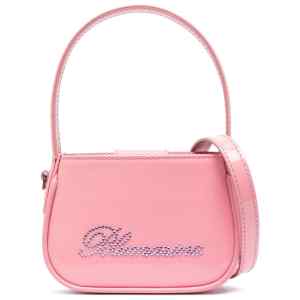 Blumarine crystal-embellished logo Hand bag