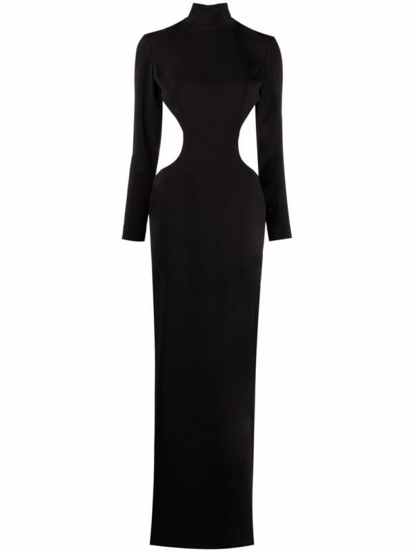 110090584-33s-monotpre-dr2005bblack Monot PRE high neck evening dress