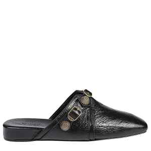 Balenciaga Cozy Cagole leather mules in black