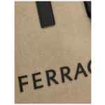Ferragamo logo-embossed leather tote bag