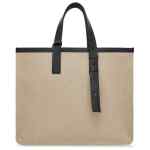 Ferragamo logo-embossed leather tote bag