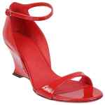 Ferragamo leather wedge sandals with open toe