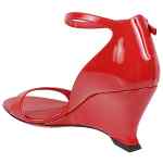 Ferragamo leather wedge sandals with open toe