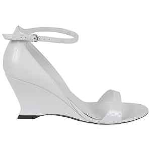 Ferragamo leather adjustable wedge sandals