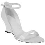 Ferragamo leather adjustable wedge sandals