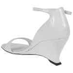 Ferragamo leather adjustable wedge sandals