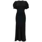 Victoria Beckham Gathered Waist Midi Dress