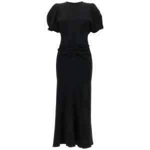 Victoria Beckham Gathered Waist Midi Dress