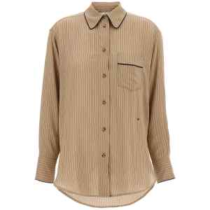 Victoria Beckham Piping Detail Pyjama Shirt