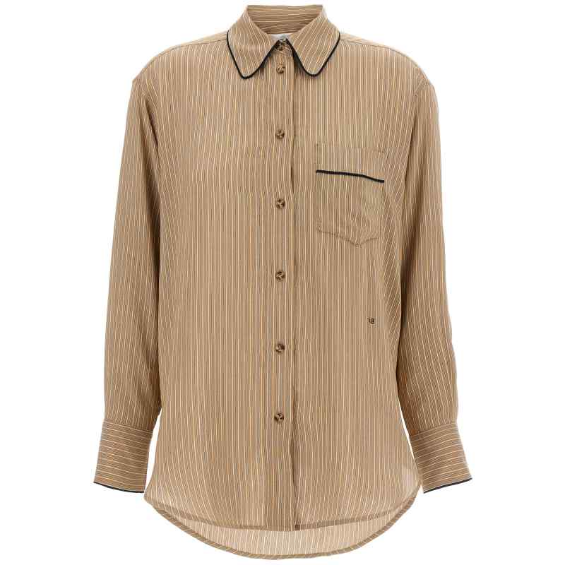 1125WSH006013ATOBACCOMIDNIGHT_01_M_2025-04-15T12-06-35.977Z Victoria Beckham Piping Detail Pyjama Shirt