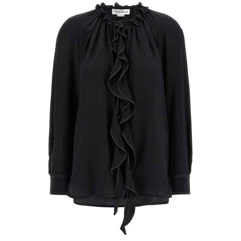 1125WSH006158ABLACK_01_M_2025-04-15T12-06-46.297Z Victoria Beckham Ruffle Blouse