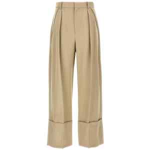 Victoria Beckham Maxi Turn-up Pants