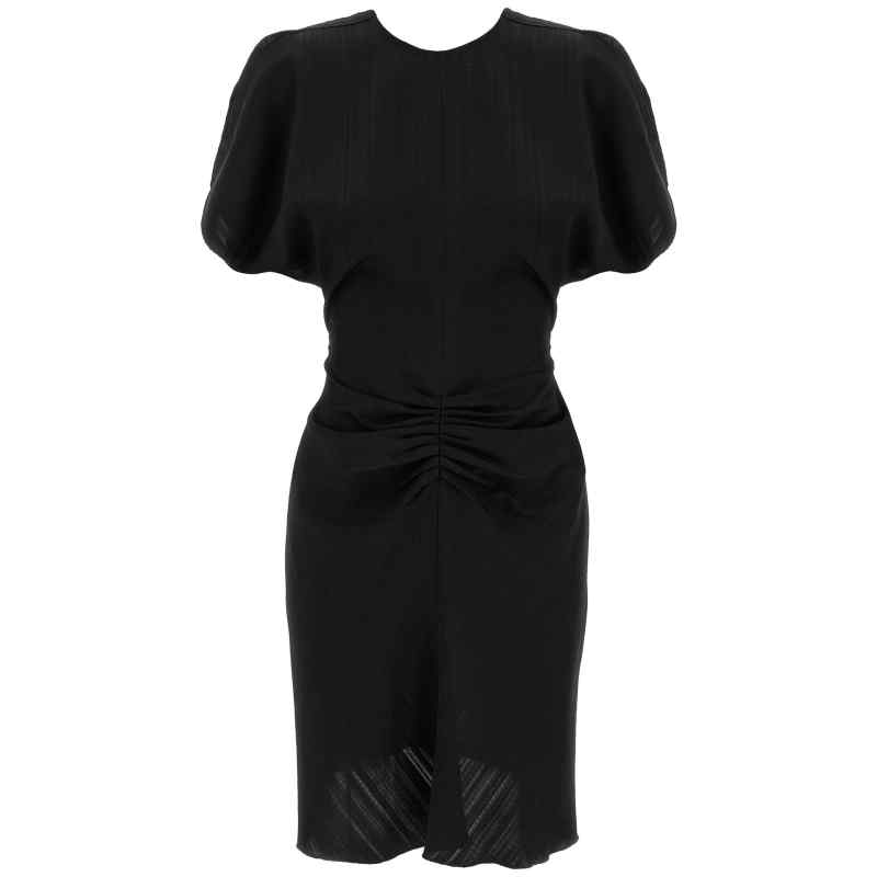 1424WDR006087ABLACK_01_M_2025-04-15T12-07-02.038Z-1 Victoria Beckham Gathered Waist Mini Dress
