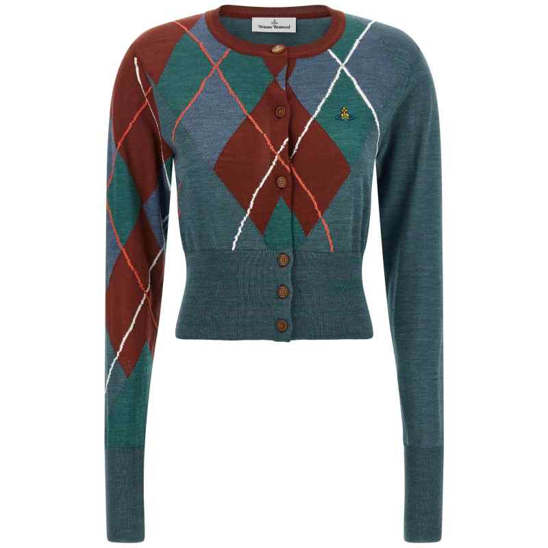 Vivienne Westwood Argyle Cropped Cardigan