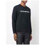 Emporio Armani Modal-blend sweatshirt with logo print