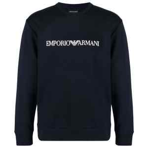 Emporio Armani Modal-blend sweatshirt with logo print