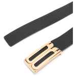 Victoria Beckham Jumbo Frame logo-buckle leather belt