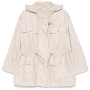 Fay Linen and cotton blend parka coat
