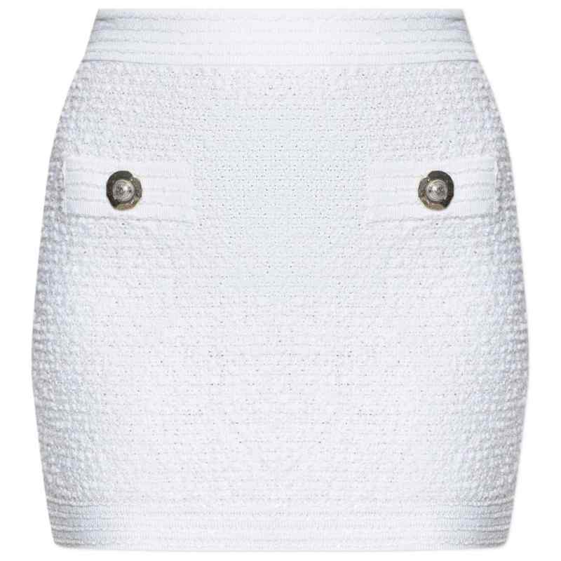 190103101-fw25-balmainpre-ff1lb015ki740fa_1_p Balmain Tweed Mini Skirt