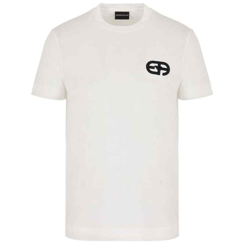 190106236-fw25-earmanimain-8n1tf51juvz0101 Emporio Armani Logo cotton blend t-shirt