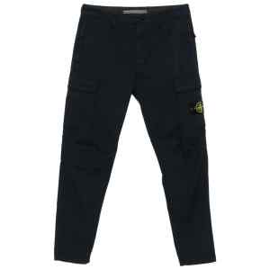 Stone Island logo patch Cotton cargo trousers