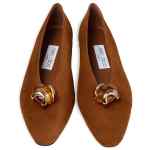 JIMMY CHOO Flat shoes LUGGAGE
